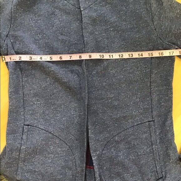 THE north face vintage warm blue small hoodie cardigan soft and comfortable - Picture 11 of 16